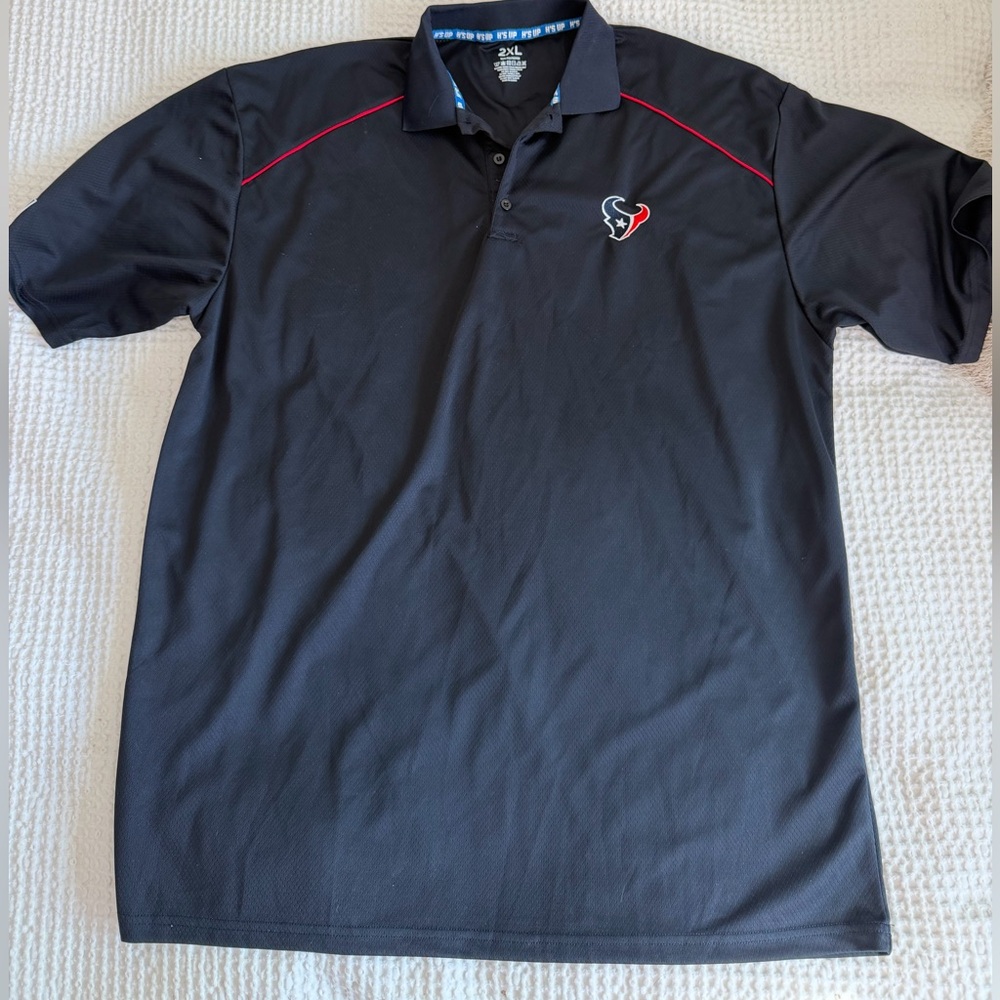 Men's Black Polo Shirt with Embroidered Logo